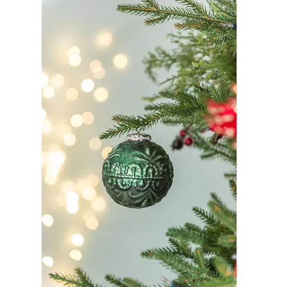 Vixen Glass Christmas Ornament
