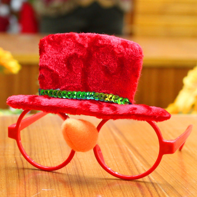 Montura de gafas navideñas Artículos para fiestas navideñas Regalos de Navidad Decoraciones navideñas Gafas de Papá Noel