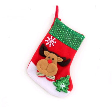 Decoraciones navideñas Calcetines de Papá Noel Colgante de árbol de Navidad Calcetines navideños Bolsa de regalo Bolsa de Navidad