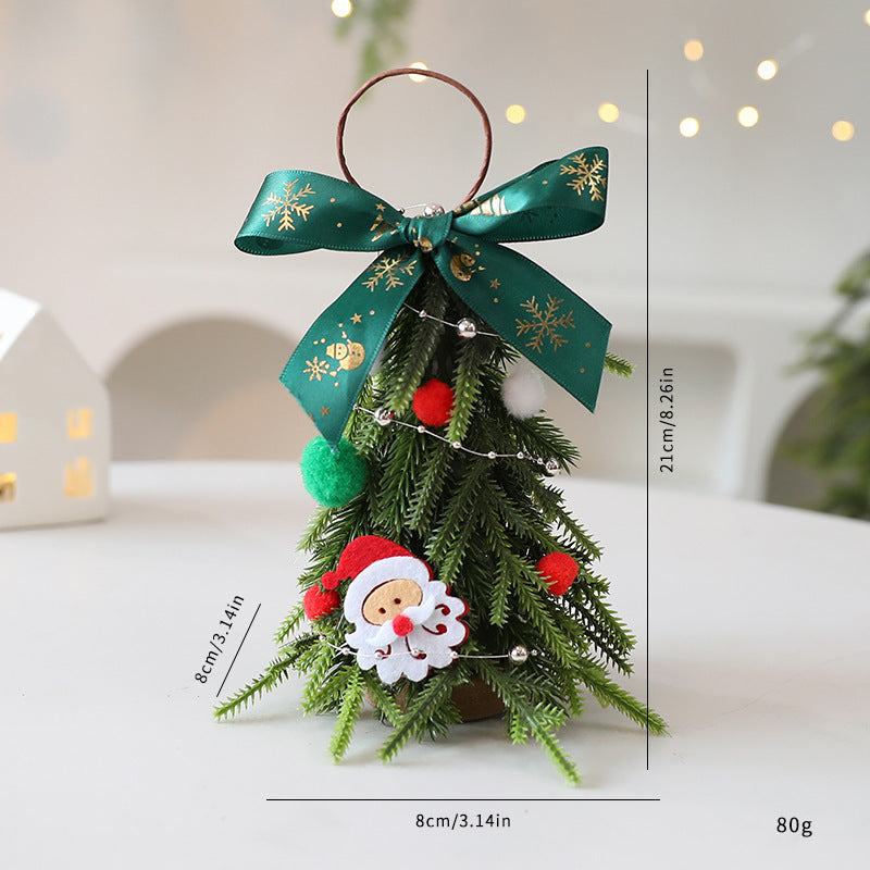 Mini adornos navideños para el árbol de Navidad, decoraciones navideñas hechas a mano