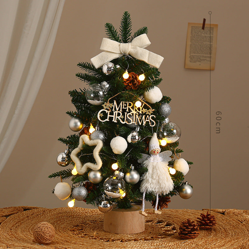 Árbol de Navidad con luces y sistema de cifrado para decoración navideña