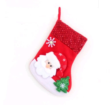Decoraciones navideñas Calcetines de Papá Noel Colgante de árbol de Navidad Calcetines navideños Bolsa de regalo Bolsa de Navidad