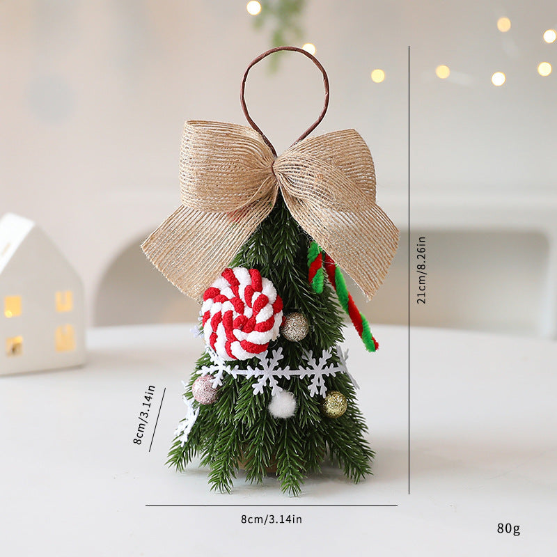 Mini adornos navideños para el árbol de Navidad, decoraciones navideñas hechas a mano