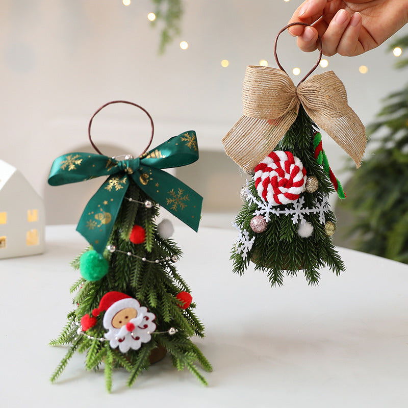 Mini adornos navideños para el árbol de Navidad, decoraciones navideñas hechas a mano