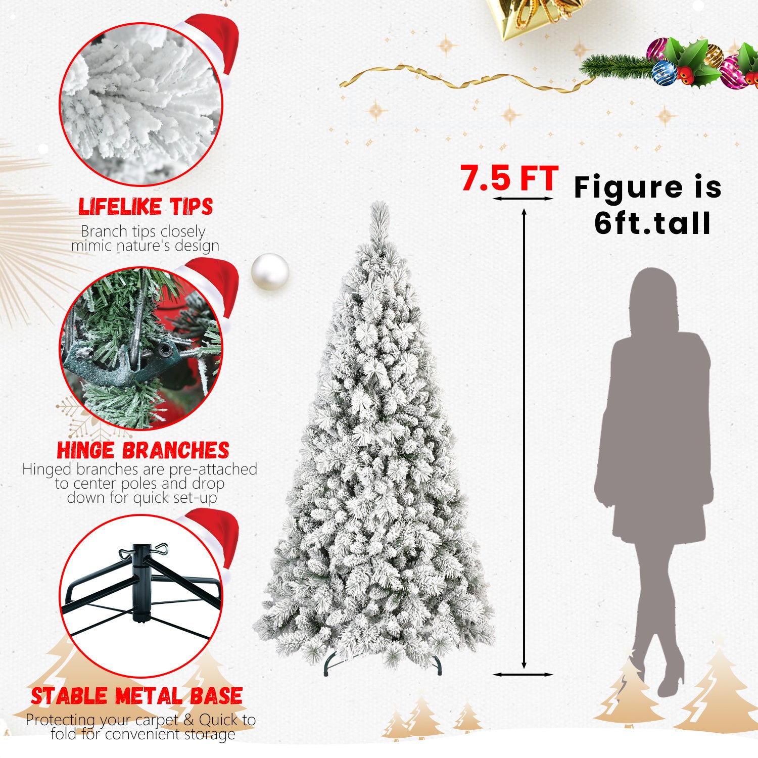 Árbol de Navidad de PVC, Decoraciones navideñas