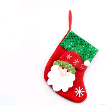 Decoraciones navideñas Calcetines de Papá Noel Colgante de árbol de Navidad Calcetines navideños Bolsa de regalo Bolsa de Navidad