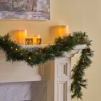 Blitzen Pine Lighted Garland