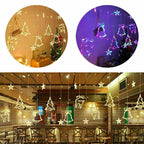 LED Fairy String Window Curtain Lights Star Christmas Xmas Party Home Indoor