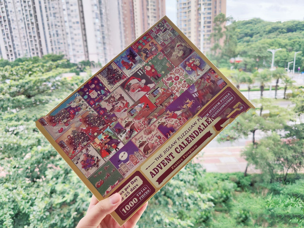 Rompecabezas de cuenta regresiva como regalo de Navidad