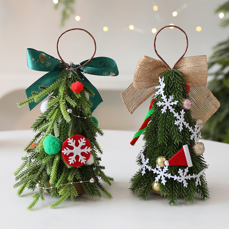 Mini adornos navideños para el árbol de Navidad, decoraciones navideñas hechas a mano