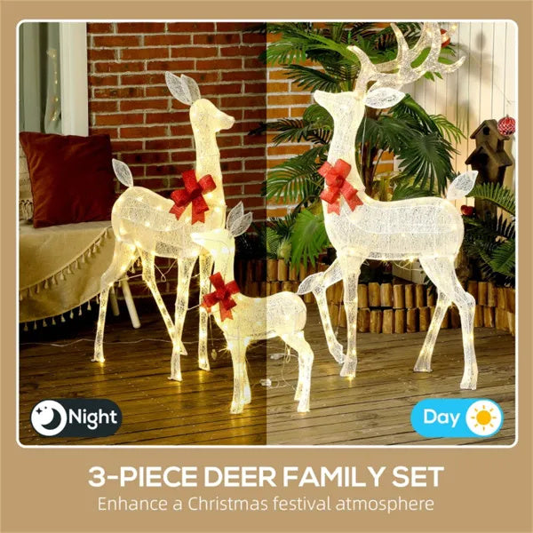 Reindeer Family Christmas Decoration