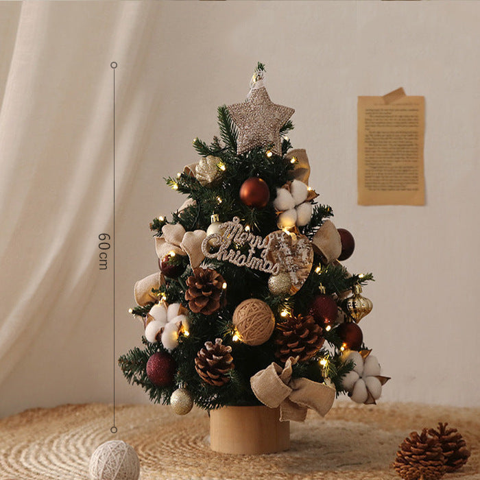 Árbol de Navidad con luces y sistema de cifrado para decoración navideña