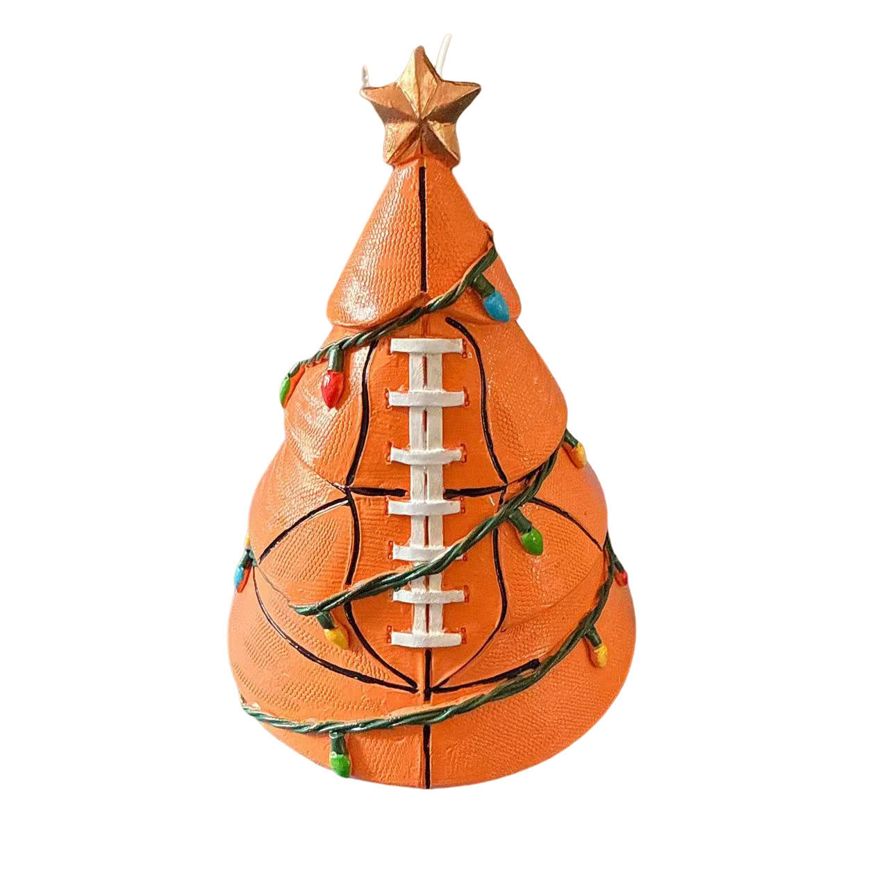 Árbol de Navidad de fútbol con decoración navideña