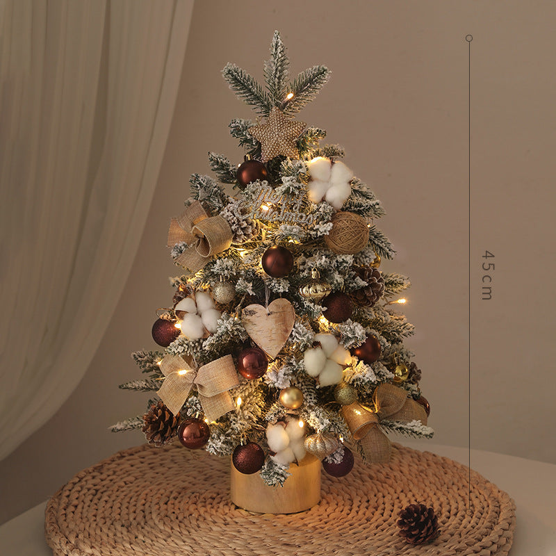 Árbol de Navidad con luces y sistema de cifrado para decoración navideña