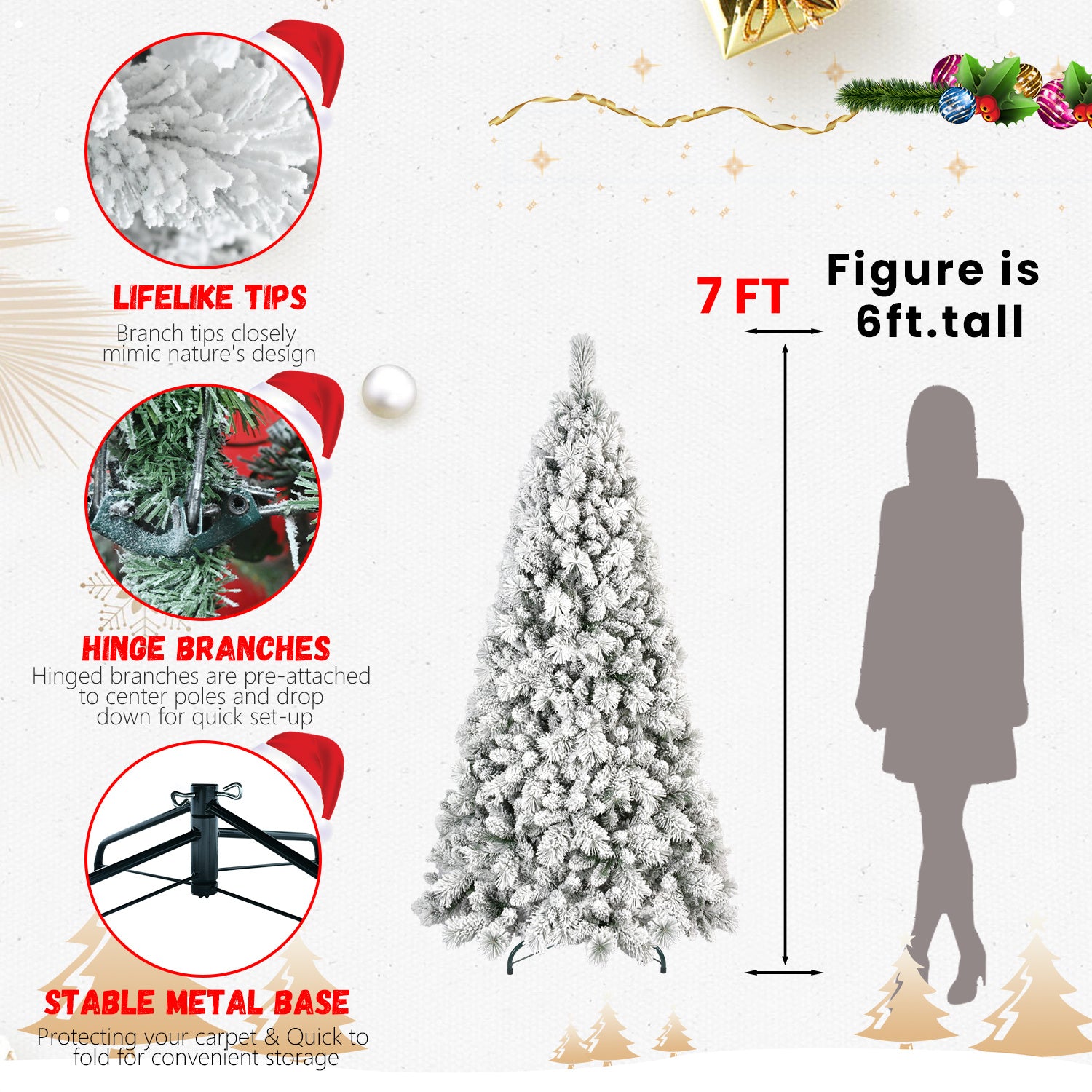 Árbol de Navidad de PVC, Decoraciones navideñas