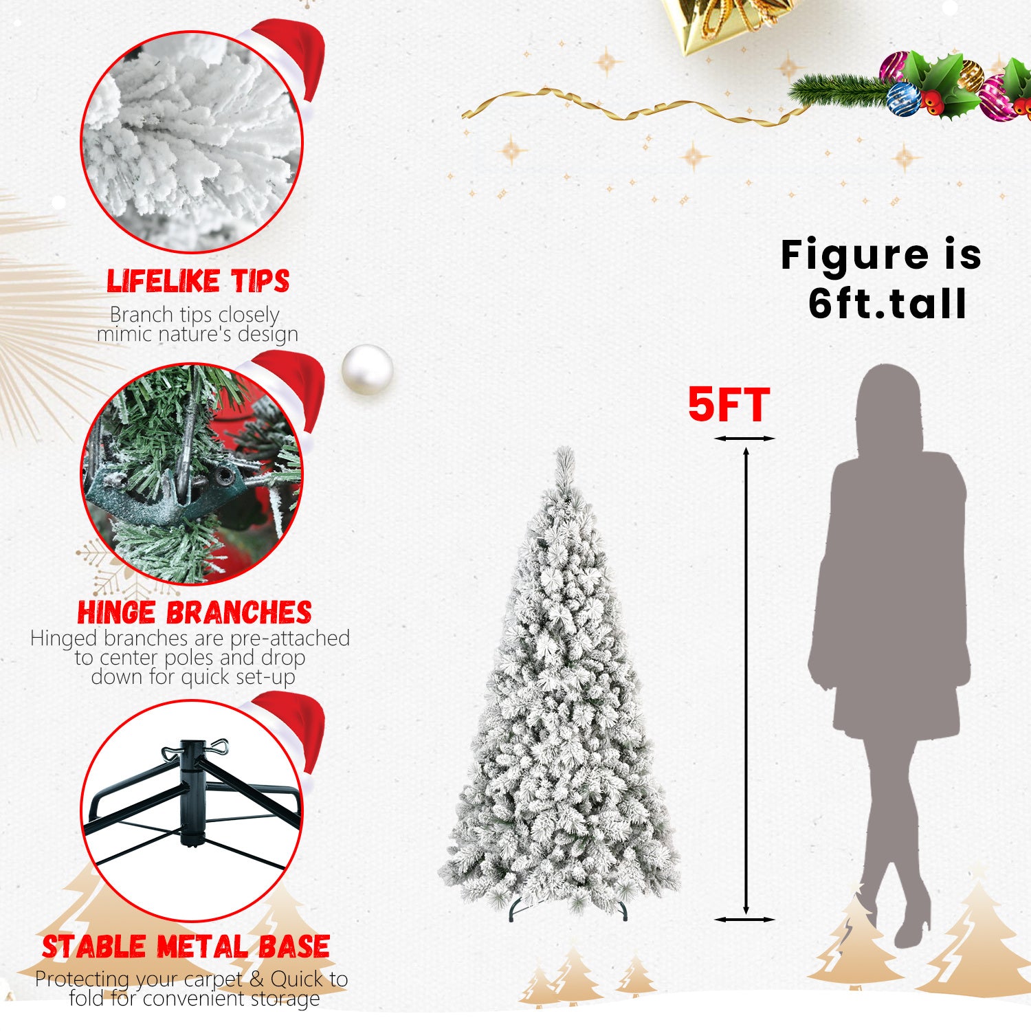 Árbol de Navidad de PVC, Decoraciones navideñas
