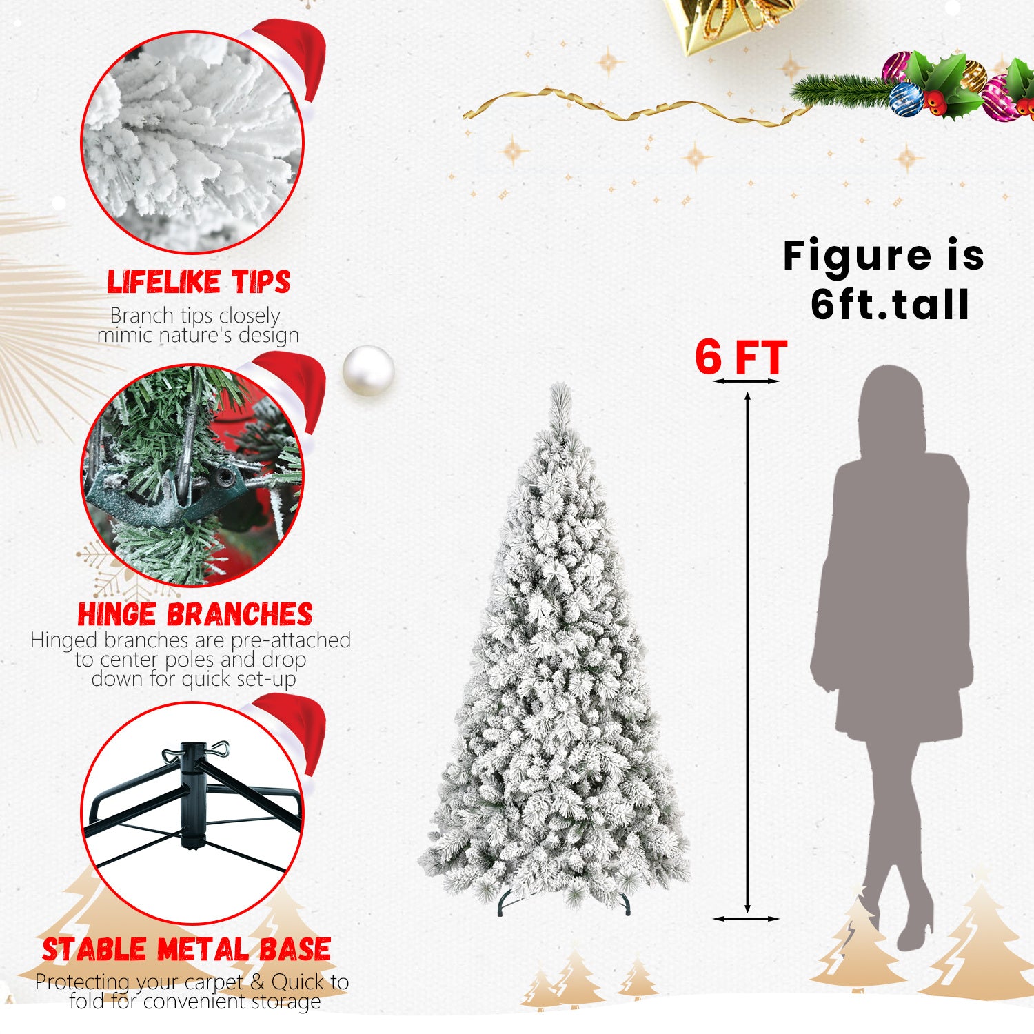 Árbol de Navidad de PVC, Decoraciones navideñas