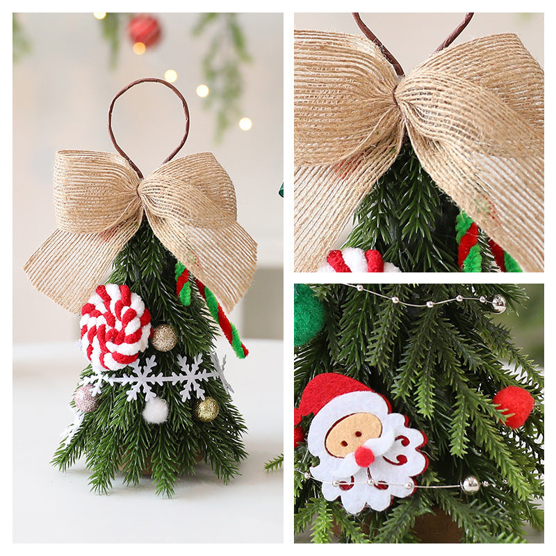 Mini adornos navideños para el árbol de Navidad, decoraciones navideñas hechas a mano