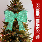 Blitzen Outdoor Ligthed Christmas Bownot