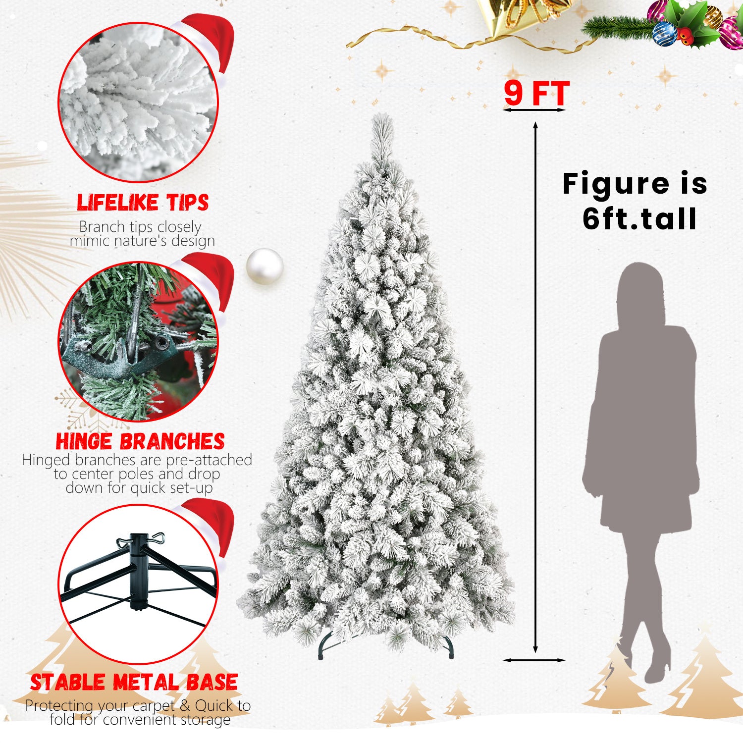 Árbol de Navidad de PVC, Decoraciones navideñas
