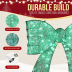 Blitzen Outdoor Ligthed Christmas Bownot