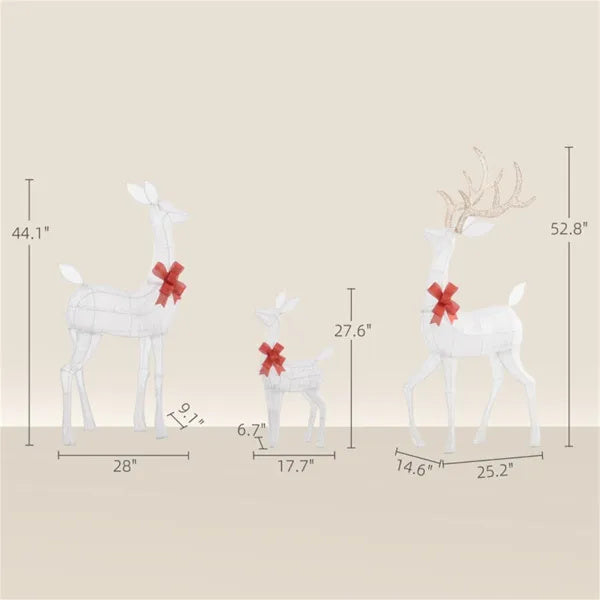 Reindeer Family Christmas Decoration