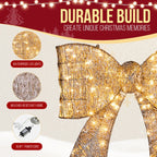 Cupid Outdoor Lighted Christmas Bowknot