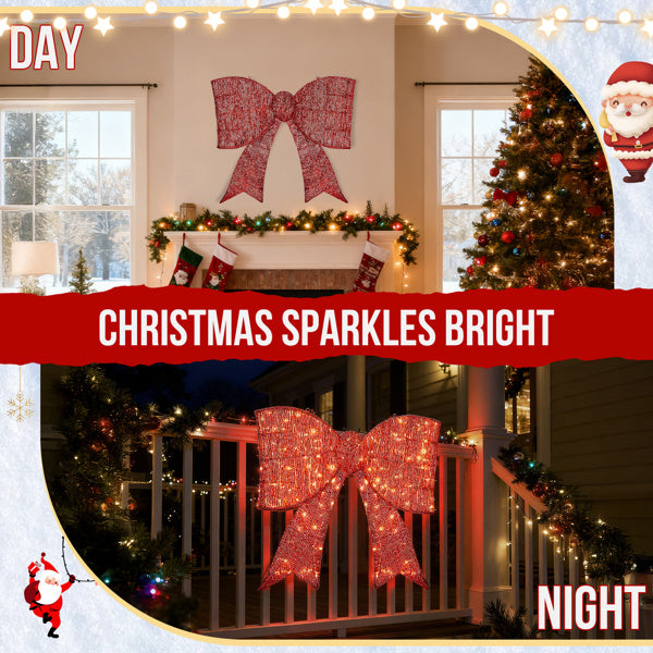 Dasher Outdoor Ligthed Christmas Bownot