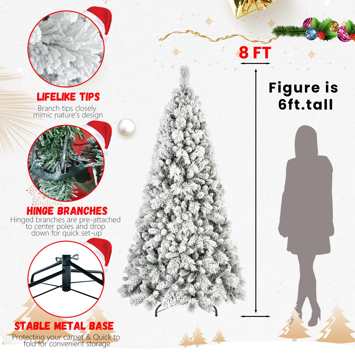 Árbol de Navidad de PVC, Decoraciones navideñas
