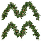 Blitzen Pine Lighted Garland